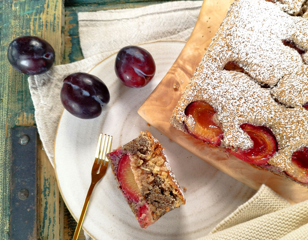 Zwetschgenkuchen mit Mohn